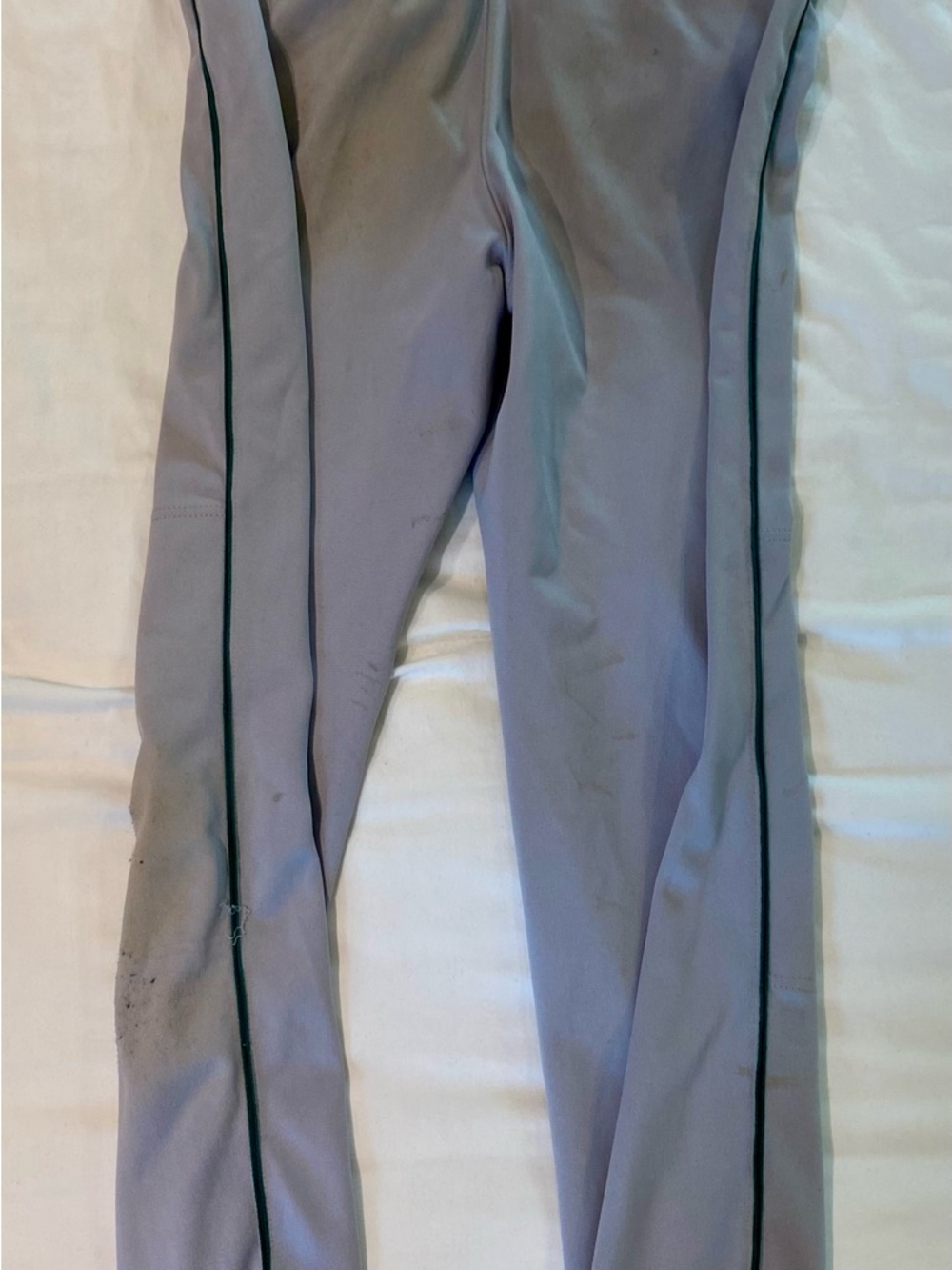 Nike White Gray Athletic Pants with Black Nike Tag - Picture 4 of 4